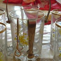 Secchiello portaghiaccio con bicchieri mimosa 