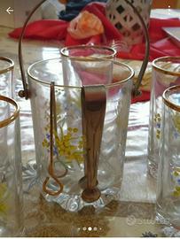 Secchiello portaghiaccio con bicchieri mimosa 