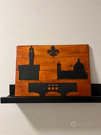 Quadro in legno artigianale- skyline firenze