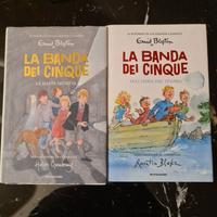 2 libri, La Banda dei Cinque, di Enid Blyton