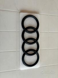 Logo Audi A1 - Anteriore - 273 mm - Nero Opaco