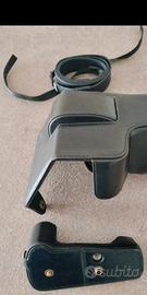 custodia in pelle x panasonic G80/81/85