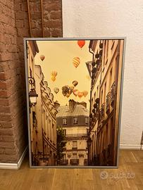 Foto Parigi con cornice ikea vilshult 140x100 cm
