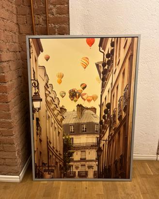 Foto Parigi con cornice ikea vilshult 140x100 cm