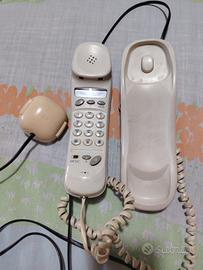 Telefono fisso Hi-Tel modello Sanny, di colore bia