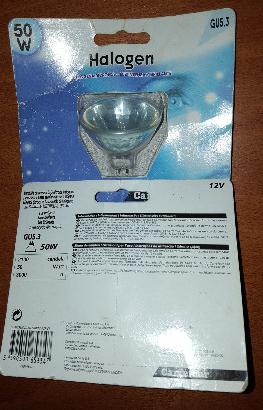 2 lampadine faretto alogene 12V 50W attacco GU 5.3