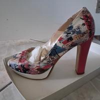 scarpa col tacco da donna multicolor