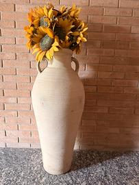 Anfora in terracotta da terra / giardino h 1 m.