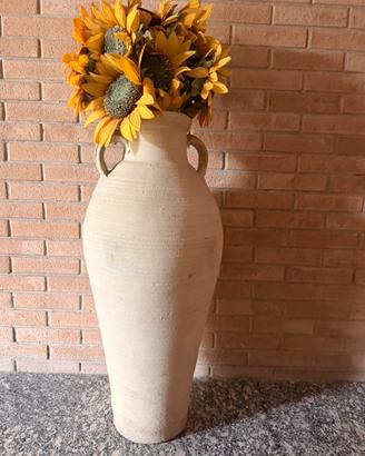 Anfora in terracotta da terra / giardino h 1 m.