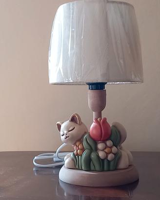 THUN lampada con gatto  – Nuova, mai utilizzata