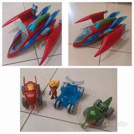aereo pjmasks + veicoli personaggi
