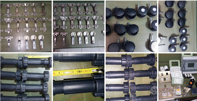 Cerniere, piedini, rotelle