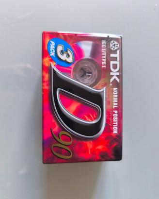 3 audiocassette tdk d90 sigillate - type 1

