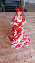 Bambola Vintage Flamenca Spagna Balla e canta