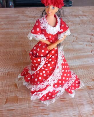 Bambola Vintage Flamenca Spagna Balla e canta