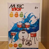 🥁 Batteria giocattolo Music Star – NUOVA
