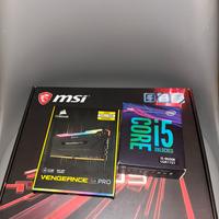 Bundle Scheda MadreMSIz390, cpu i5 9600k, ram 16gb