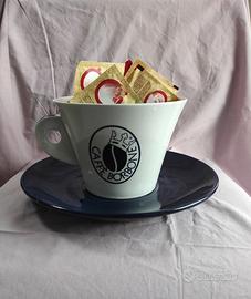 Tazzona Borbone gigante porta zucchero/cialde