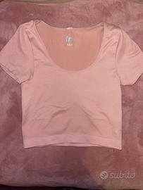 maglietta rosa corta