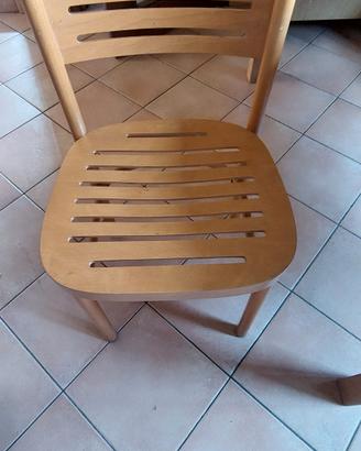 5+1 SEDIE IKEA LEGNO tenute molto bene