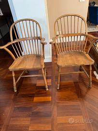 Coppia di seggiole Amish