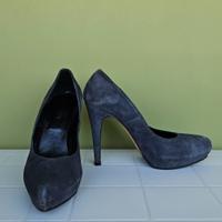 scarpe col tacco scamosciate