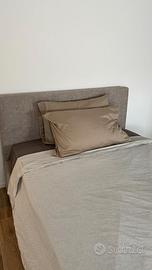 letto contenitore Twils 1,1/2 piazza con materasso