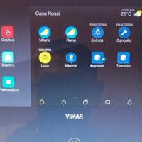 touch screen vimar 01422 per domotica