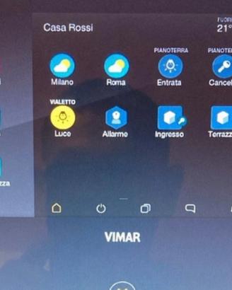 touch screen vimar 01422 per domotica