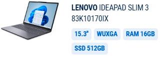 PC  Lenovo Ideapad slim ancora imballato