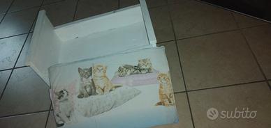 Lettino per gatti con materassino
