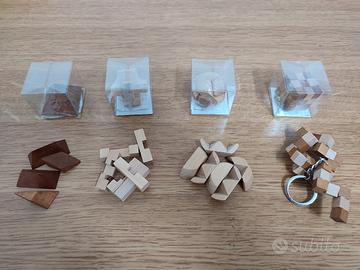 Giochi rompicapo in legno 