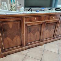 Credenza buffet Stile inglese 4 porte 2 cassetti