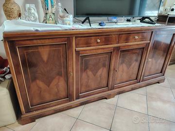 Credenza buffet Stile inglese 4 porte 2 cassetti