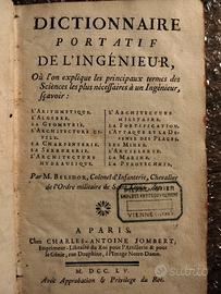 LIBRO RARO DICTIONNAIRE DE L'INGEGNERE 