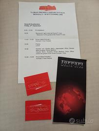 Ferrari Formula 1 Club GP Monza 2000 memorabilia 