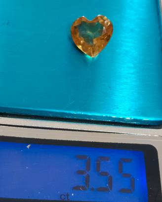 Quarzo Citrino Naturale taglio a Cuore di Ct. 3.55
