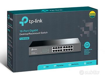 Switch Desktop Gigabit 16 Porte Tp-linkTL-SG1016