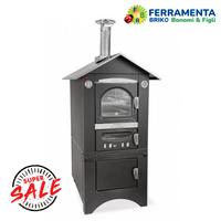CLEMENTI Forno a legna da esterno tetto antracite