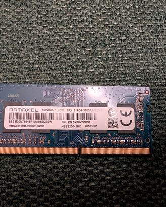 Memoria RAM DDR3 4Gb Sodimm per portatili 