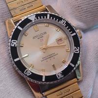 Orologio skin diver vintage Amulcor dorato