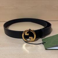 Cintura Gucci Blondie in pelle nera 105cm