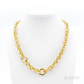 Collana Pomellato a Cerchi in Oro Giallo 18 Carati
