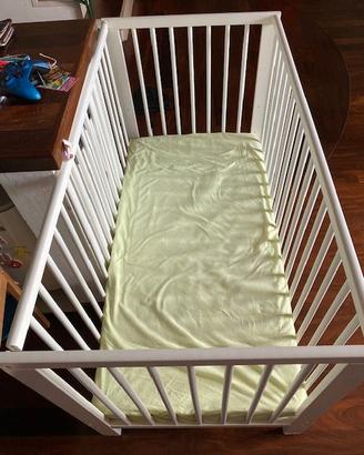 Lettino Gulliver Ikea con materasso Ikea