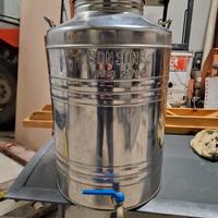 fusto in acciaio inox per olio