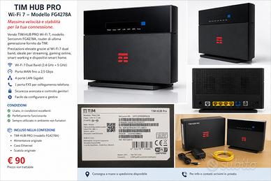 TIM HUB PRO Wi-Fi 7 FG4278A – Modem Router TIM