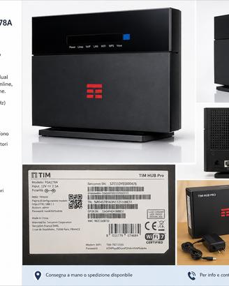 TIM HUB PRO Wi-Fi 7 FG4278A – Modem Router TIM