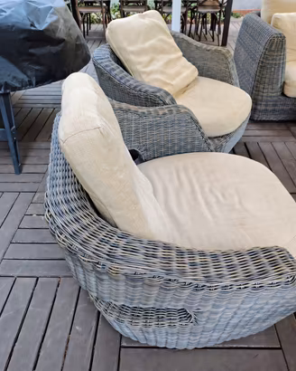 poltrone da giardino con cuscini  UNOPIU