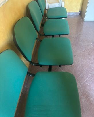 sedie collegate per sala d’attesa