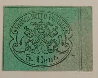 francobolli stato pontificio 5 centesimi 1867